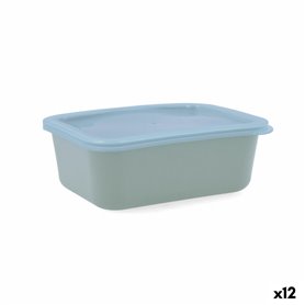 Boîte à repas rectangulaire avec couvercle Quid Inspira 740 ml Vert Pl