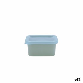 Panier-repas carré avec couvercle Quid Inspira 200 ml Vert Plastique (