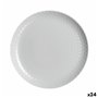 Assiette plate Luminarc Pampille Granit Gris verre 25 cm (24 Unités)