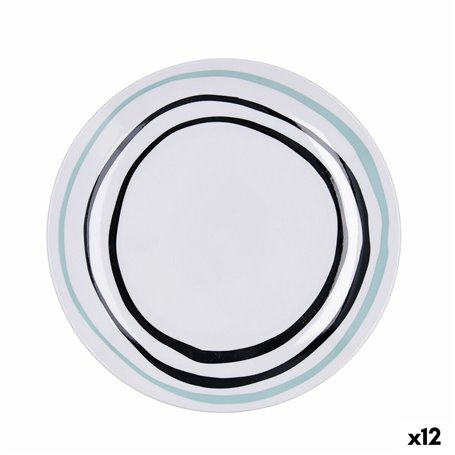 Assiette plate Bidasoa Zigzag Multicouleur Céramique Ø 26,5 cm (12 Uni