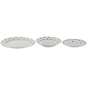 Service de Vaisselle Home ESPRIT Blanc Porcelaine 18 Pièces 27 x 27 x 
