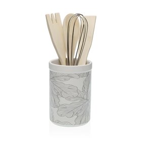 Pot pour ustensiles de cuisine Versa Palmier Céramique 10 x 15 x 10 cm