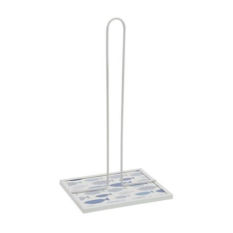 Dérouleur de papier de cuisine Versa Poissons Métal Acier Bois MDF 16,