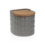 Salière avec couvercle Versa Carreaux Gris Céramique Bambou Dolomite 1