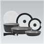 Ensemble de poêles Feel Maestro MR-4800-7 Noir Silicone Aluminium Ø 18