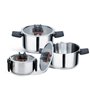 Casseroles Feel Maestro MR-3531-6 Noir Acier 6 Pièces