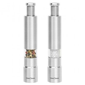 Set de salière et poivrière Proficook PC-PSM 1160 Blanc Argenté Acier 