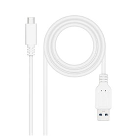 Câble USB-C vers USB NANOCABLE 10.01.4001-W Blanc 1 m