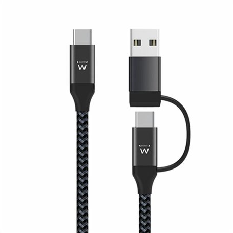 Câble de chargement USB Ewent EW9918 Noir 1 m