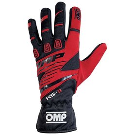 Gants de karting OMP KS-3 Rouge/Noir XS