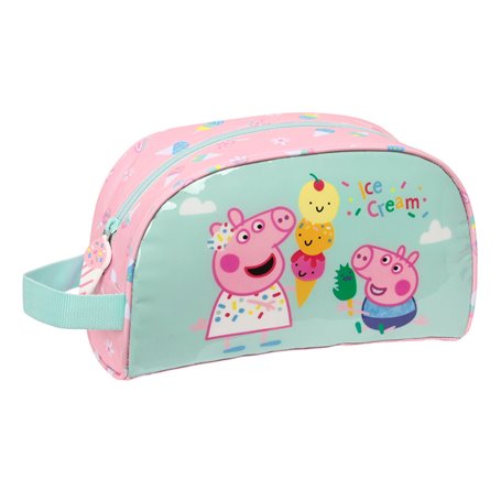 Trousse de Toilette Peppa Pig Ice cream Rose Menthe 26 x 16 x 9 cm