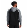 Sweat à capuche homme Under Armour  Wordmark Colorblock Noir