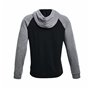 Sweat à capuche homme Under Armour  Wordmark Colorblock Noir