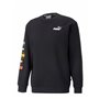 Sweat sans capuche homme Puma Repeat Graphic  Noir