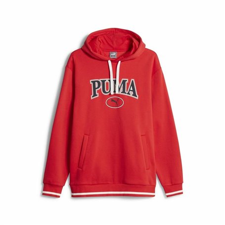 Sweat à capuche homme Puma Squad Fl Rouge