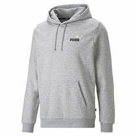 Sweat à capuche homme Puma  Ess+ 2 Col Small Log  Gris