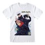 T shirt à manches courtes Jujutsu Kaisen Trio Blanc Unisexe