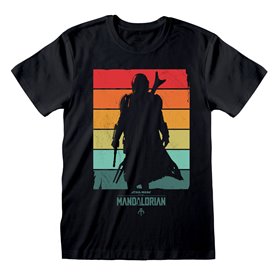 T shirt à manches courtes The Mandalorian Spectrum Noir Unisexe