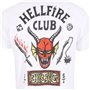 T shirt à manches courtes Stranger Things Helfire Club Blanc Unisexe