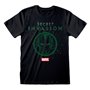 T shirt à manches courtes Marvel Logo Icon Noir Unisexe