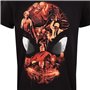 T shirt à manches courtes Spider-Man Character Roster Noir Unisexe