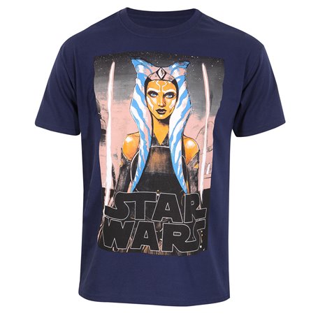 T shirt à manches courtes Star Wars White Blades Bleu Unisexe