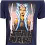 T shirt à manches courtes Star Wars White Blades Bleu Unisexe