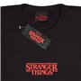 T shirt à manches courtes Stranger Things Demogorgon Upside Down Noir 