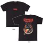 T shirt à manches courtes Stranger Things Demogorgon Upside Down Noir 