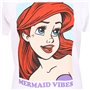 T shirt à manches courtes The Little Mermaid Mermaid Vibes Blanc Unise