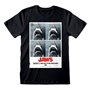 T shirt à manches courtes Jaws Don´t Go In The Water Noir Unisexe