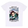 T shirt à manches courtes Demon Slayer Whirlpool Blanc Unisexe