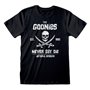 T shirt à manches courtes The Goonies Never Say Die Noir Unisexe