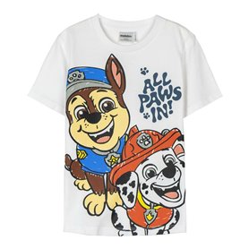 T shirt à manches courtes Enfant The Paw Patrol Blanc