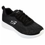 Chaussures de sport pour femme Skechers Floral Mesh Lace Up Noir