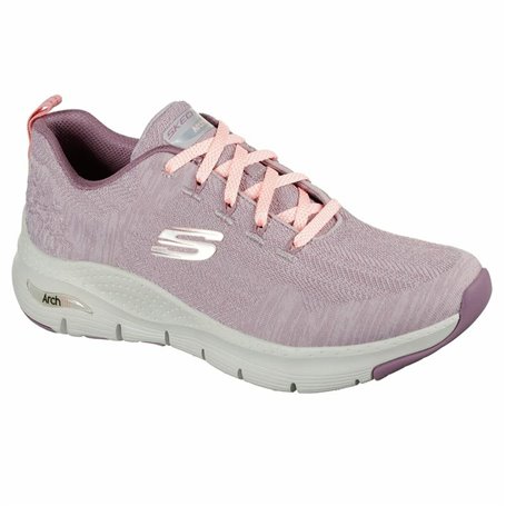 Chaussures de sport pour femme Skechers Arch Fit Comfy Wave Rose clair