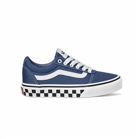 Chaussures casual enfant Vans Ward YT Checker Sidewall Stv Bleu