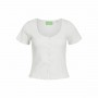 T-shirt à manches courtes femme Jack & Jones Jxlucinda Str Ss  Blanc