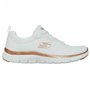 Chaussures de sport pour femme Skechers Mesh Lace-Up W Blanc