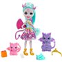 ENCHANTIMALS Poupée Deanna Dragon 15 cm et Dragons