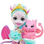 ENCHANTIMALS Poupée Deanna Dragon 15 cm et Dragons