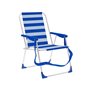 Chaise Pliante Marbueno Rayures Bleu Blanc 53 x 78 x 56 cm