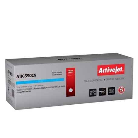 Activejet ATK-590CN Cartouche de toner Compatible Cyan 1 pièce(s)