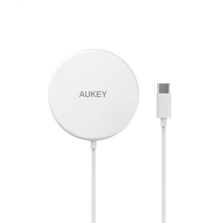 Aukey - Chargeur Sans Fil Qi Magnétique Aukey Aircore 15W Blanc