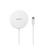 Aukey - Chargeur Sans Fil Qi Magnétique Aukey Aircore 15W Blanc