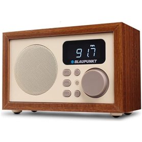 Radio en bois - BLAUPUNKT - HR5BR - Lecteur USB/microSD MP3 - Horloge 