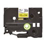 Ruban flexible Brother TZe FX641 noir sur jaune pour P-Touch - BROTHER
