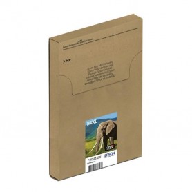 EPSON Multiplack EasyMail T2438 XL - Eléphant - Noir, jaune, cyan, mag