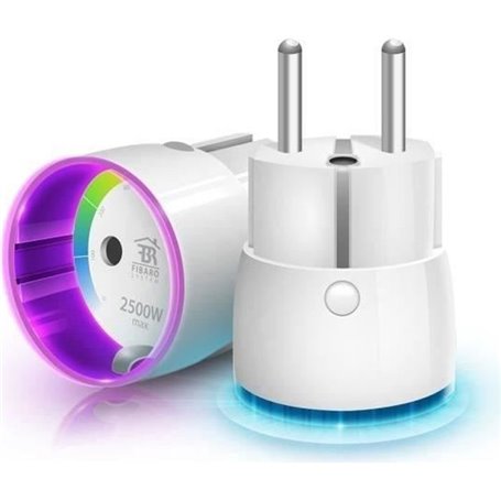 FIBARO Prise murale connectée Wall Plug type E avec mesure d'énergie