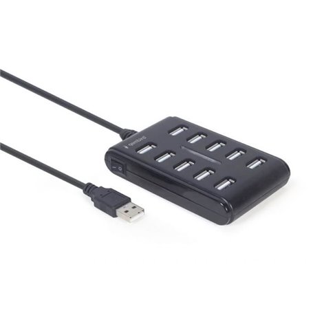 GEMBIRD Hub USB 2.0 10 ports, noir - UHB-U2P10P-01